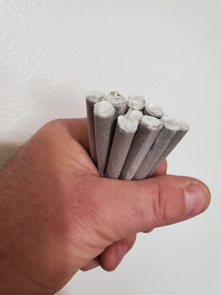 filled,packed and dutch crowned closed 121 joints in 10 minutes